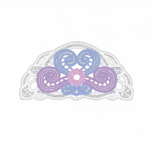 Winter Doily Half Circle 2 FSL