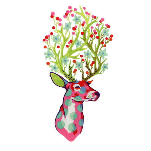 Floral Deer Head Floral Deer Head