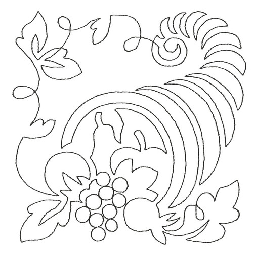 Cornucopia Motif Single Run