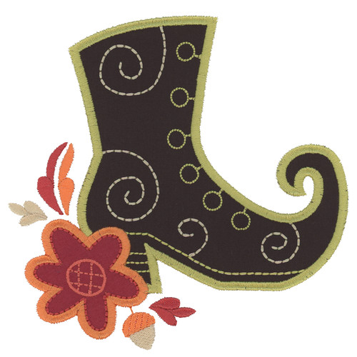 Witch's Boot Applique