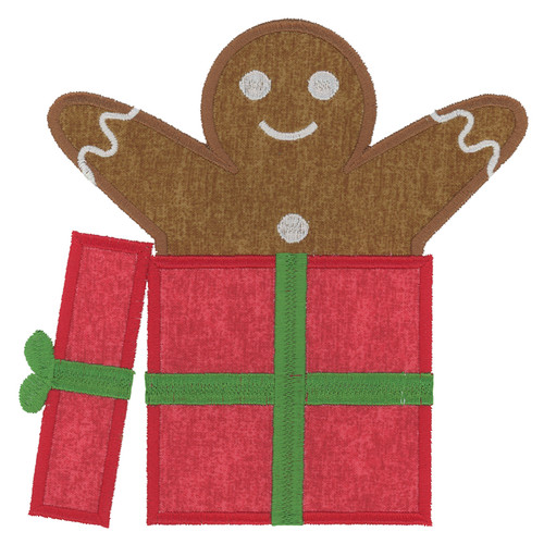 Gingerbread Man Applique