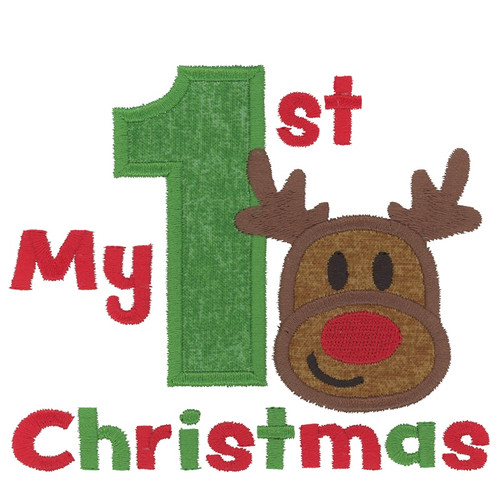 My 1st Christmas Applique