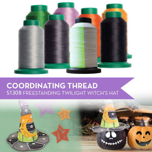 Freestanding Twilight Witch's Hat Coordinating Thread
