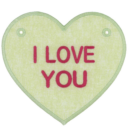 PK50002 In The Hoop Candy Heart Bunting