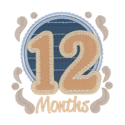 12 Month Applique