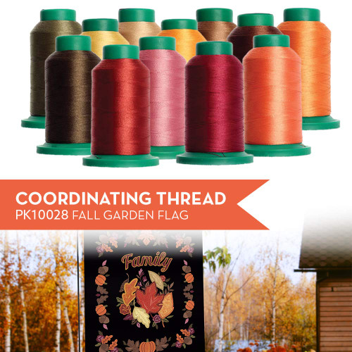 Fall Garden Flag PK10028 - Coordinating Thread