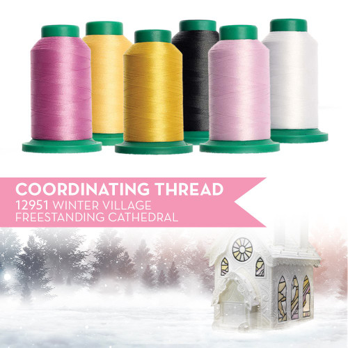 Winter Village Freestanding Cathedral 12951 - Coordinating Thread Winter Village Freestanding Cathedral 12951 - Coordinating Thread