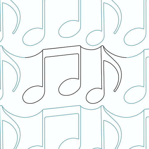 Music Straight Border | LA80245-05 Music Straight Border | LA80245-05
