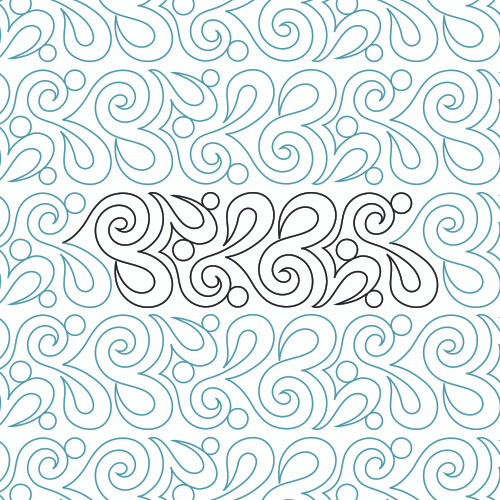 Swirls Paisley Straight Border | LA80212-04