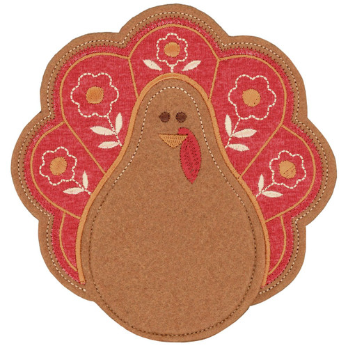 Floral Turkey Holder Back FSA