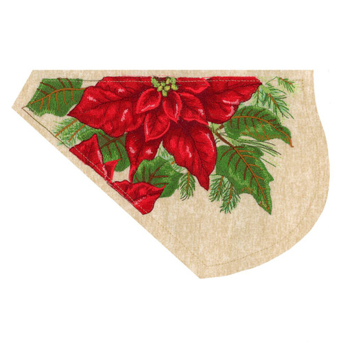 Poinsettia Stocking Tile 4