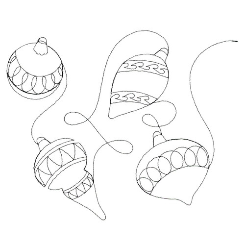 Holiday Baubles Pantograph 3
