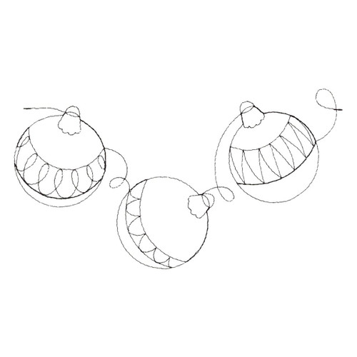 Holiday Baubles Pantograph 4