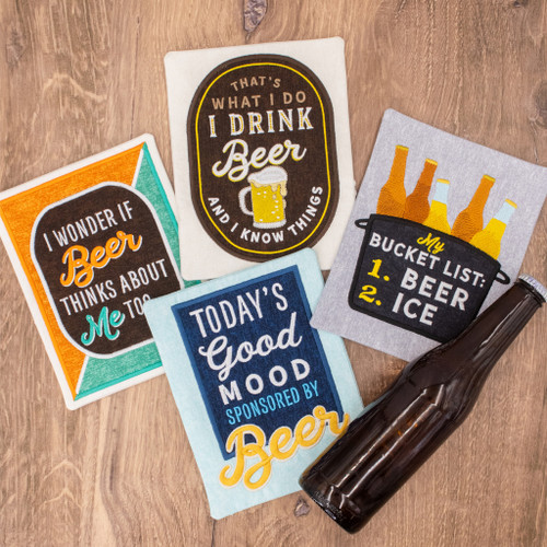 Beer Mug Rugs by Cynthia Frenette