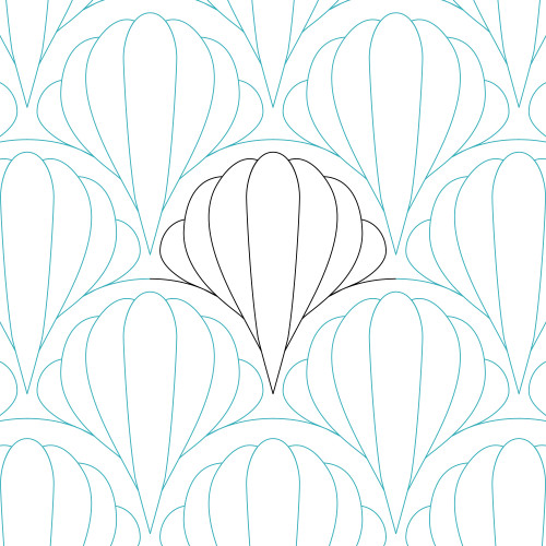 Art Deco Clamshell 3 | LAPK10005-03