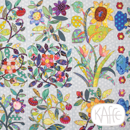 Leafy Appliques Quilt by Kaffe Fassett Leafy Appliques Quilt by Kaffe Fassett