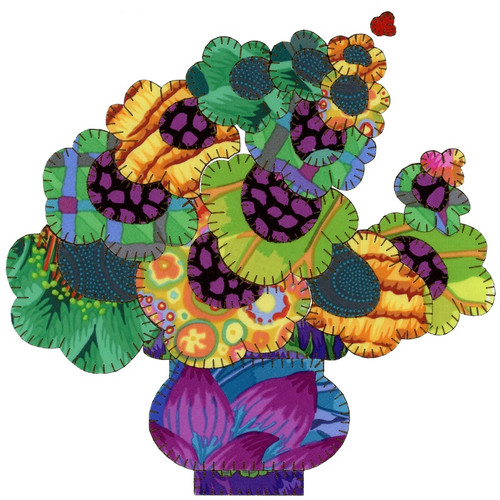 No. 7 Geranium Reversed Applique