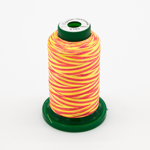 Medley Variegated Embroidery Thread - Sunset 1000 Meters (V101)