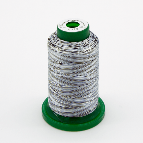 Medley Variegated Embroidery Thread - Salt' N Pepper 1000 Meters (V112)
