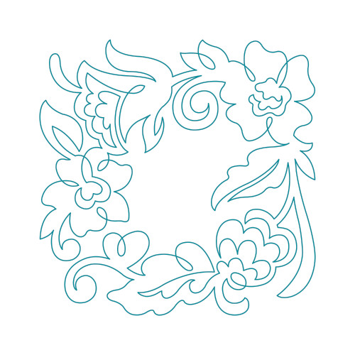 Floral Quilting Square 7