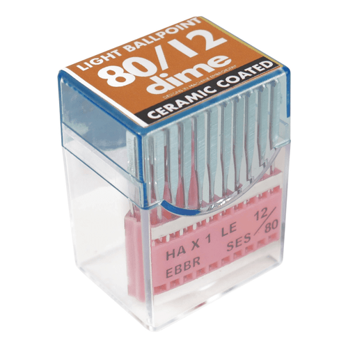 #80/12 Light Ball Point Needles - HAX1 LE EBBR - Ceramic Coated