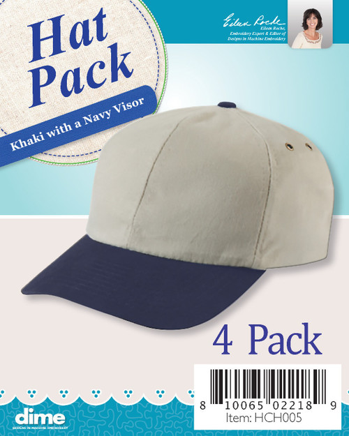 Hat Pack - Khaki with Navy Visor
