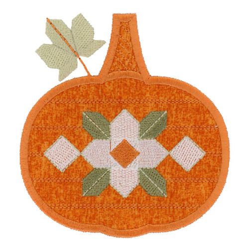 Quilt Block Pumpkin Applique 4
