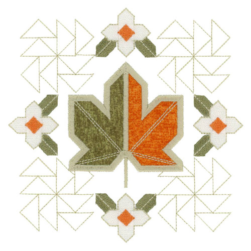 Quilt Block Fall Applique 2