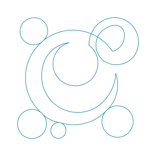 Modern Continuous Line Quilting Block 2 DIGITAL