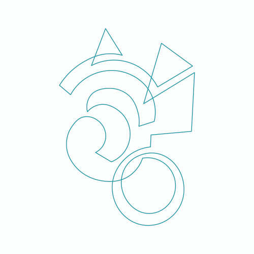 Modern Continuous Line Quilting Motif 3