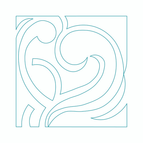 Modern Continuous Line Quilting Block 3