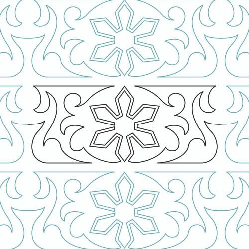 Quilting Snowflake Border DIGITAL Quilting Snowflake Border DIGITAL