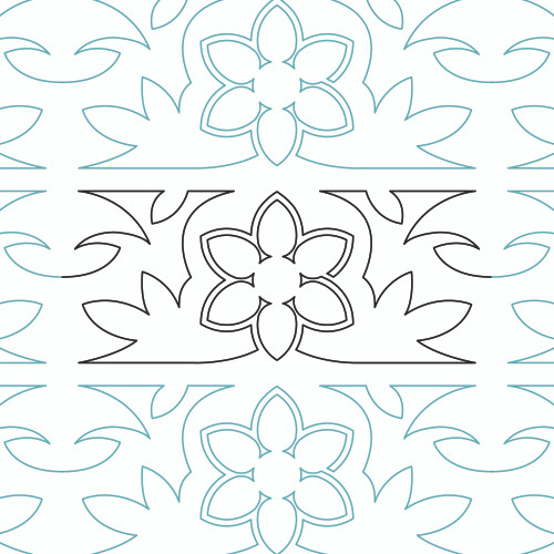 Quilting Flower Border DIGITAL Quilting Flower Border DIGITAL