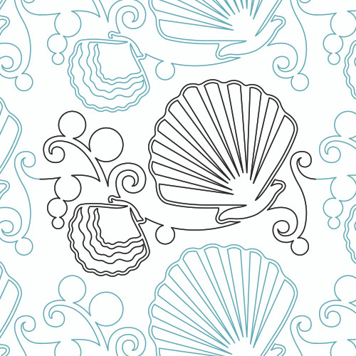 Quilting Seashell DIGITAL Quilting Seashell DIGITAL