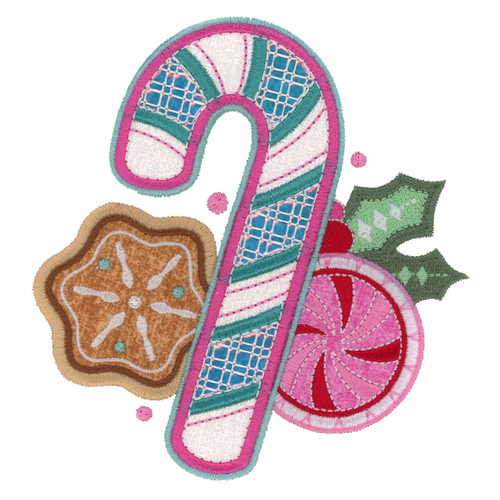 Candy Cane Applique | 13018-06