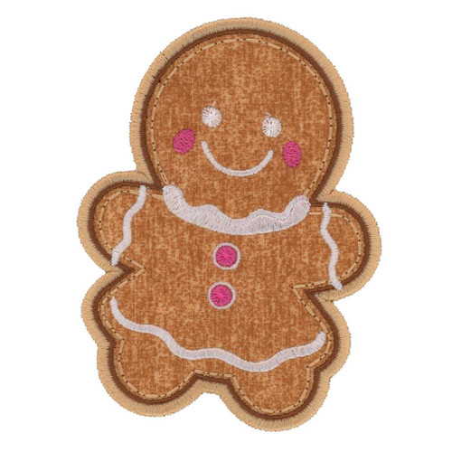 Gingerbread Woman Applique