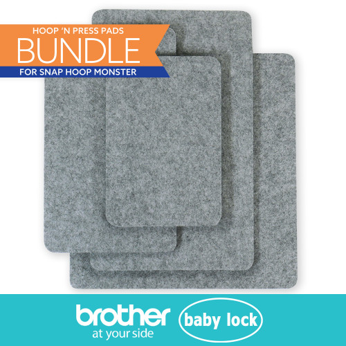 Hoop 'n Press Pads - 4pcs Bundle for Snap Hoop Monster - Baby Lock - Brother