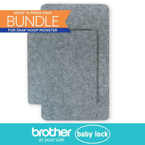 Hoop 'n Press Pads - 2pcs Bundle for 9.5" Snap Hoop Monster - Baby Lock - Brother