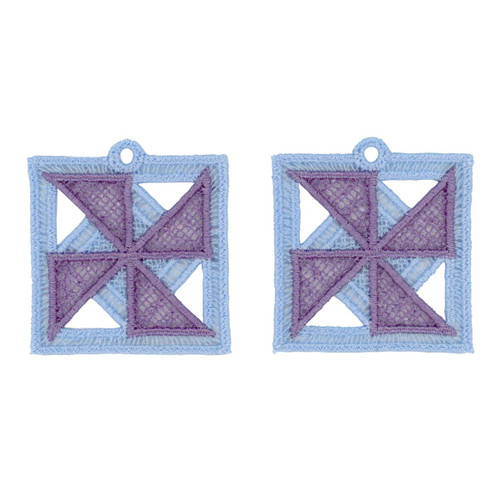 Quilt Block Earrings 2 FSL