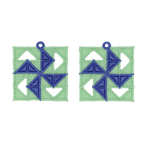 Quilt Block Earrings 6 FSL
