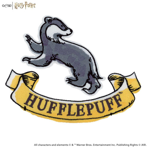 Watercolor Hufflepuff Badger