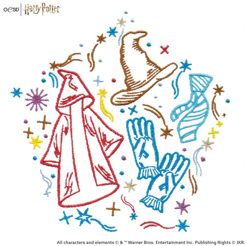 Line Art Wizard Wardrobe