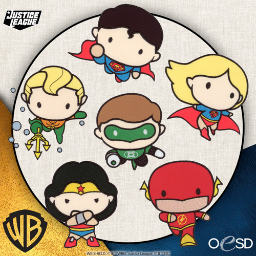Justice League Chibi Appliques