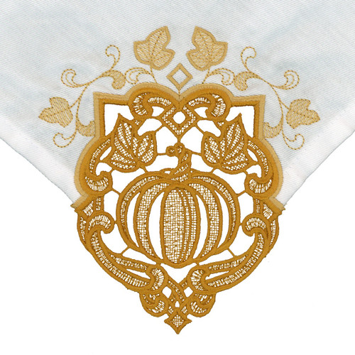 Pumpkin Lace Corner FSL