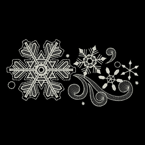 Snowflakes Border 3