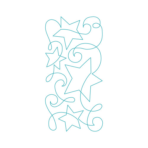 Continuous Night Sky Border DIGITAL