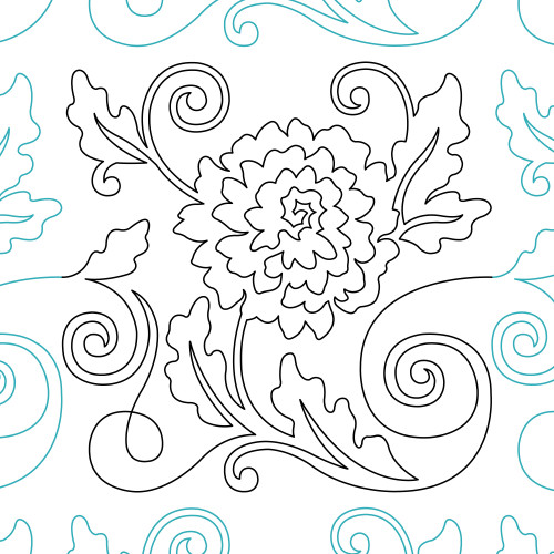 Mum Quilting Pantograph 2 DIGITAL Mum Quilting Pantograph 2 DIGITAL