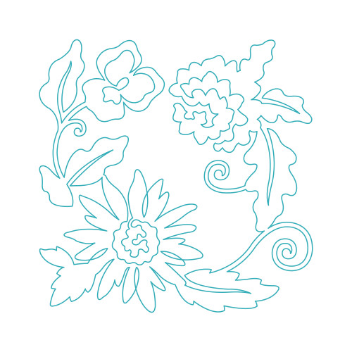 Floral Quilting Block 2 DIGITAL