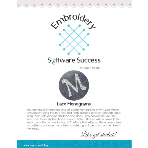 Lace Monograms in My Lace Maker