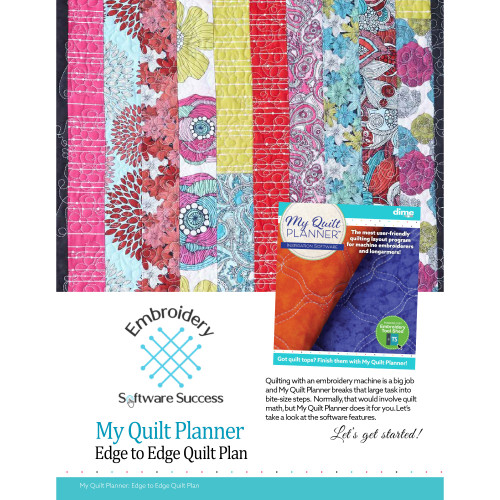 Edge to Edge in My Quilt Planner